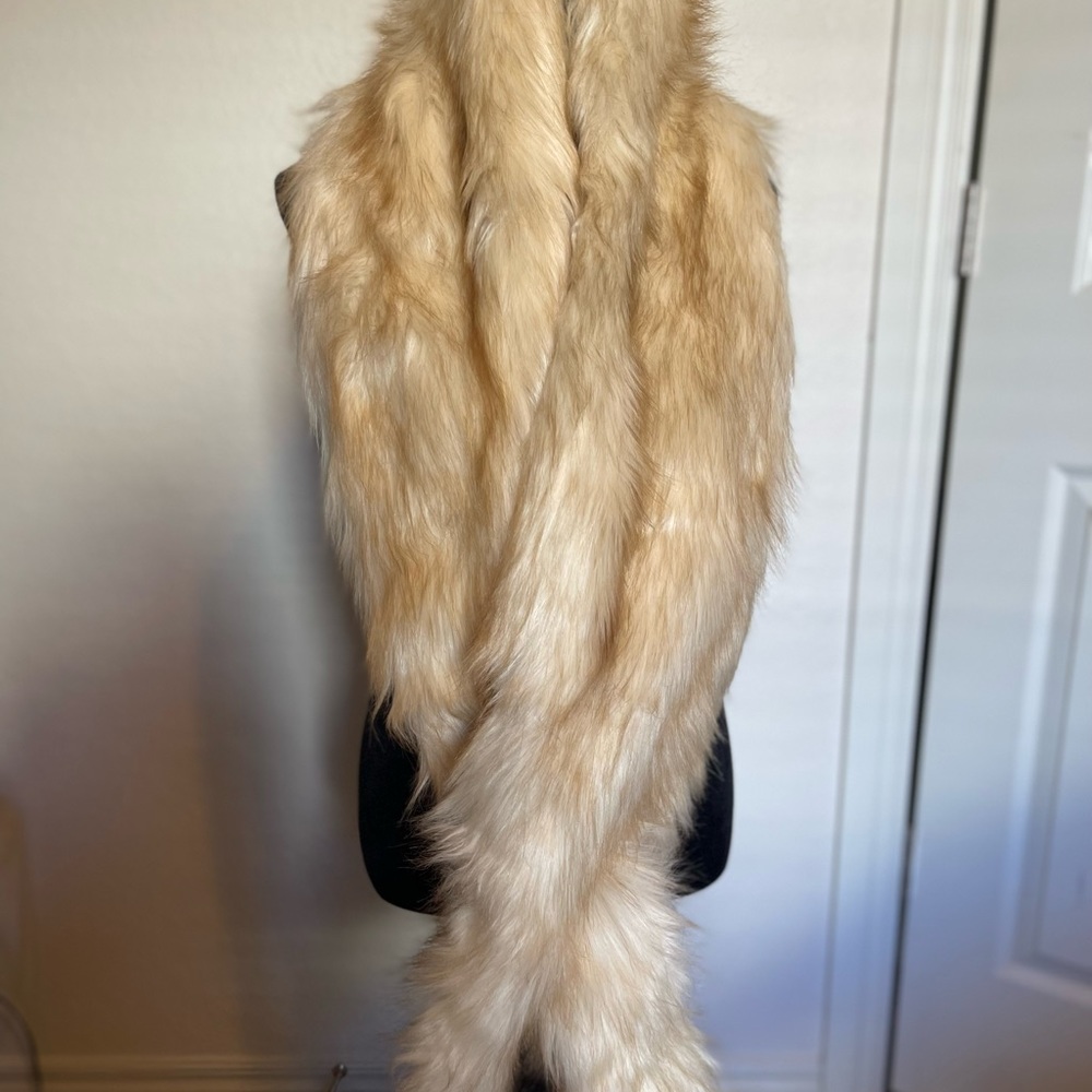 “Fabulous Furs” Faux fox scarf